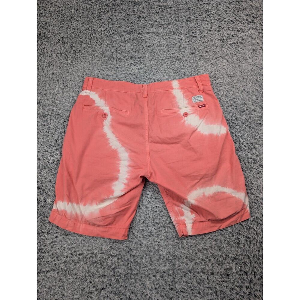 Levi's Shorts Mens 30 Pink Tie Dye XX Chino Streetwear Summer Y2K Standard Taper